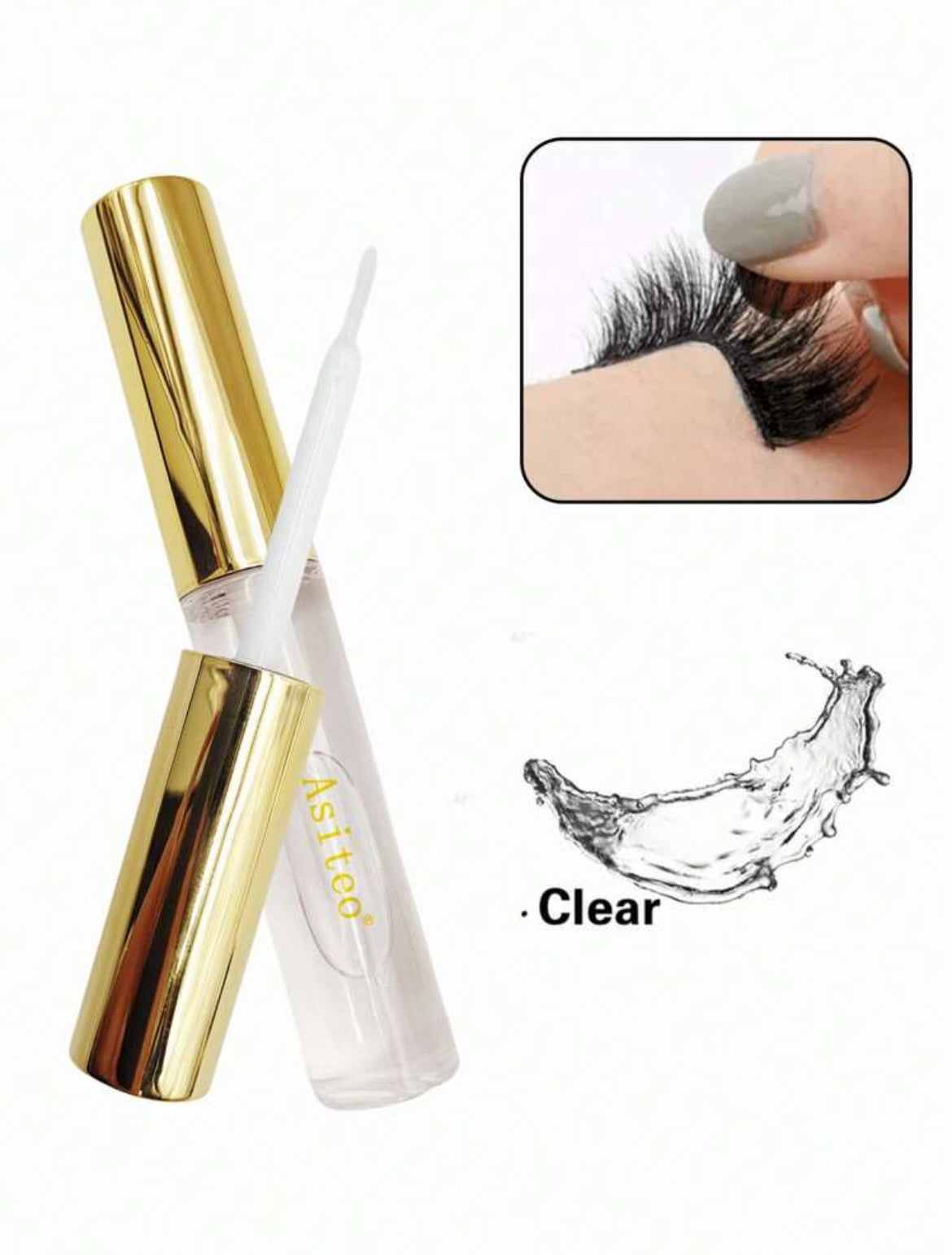 Asiteo 1 pièce 5ML colle à cils maquillage