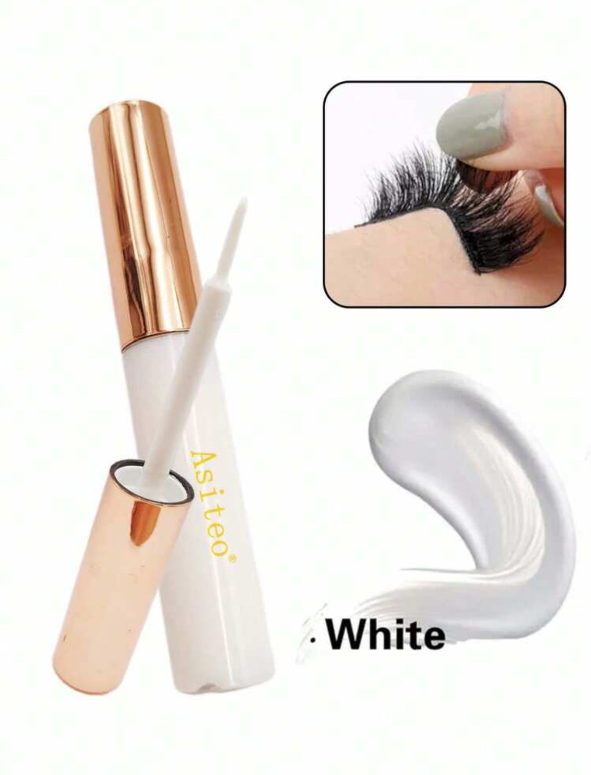 Asiteo 1 pièce 5ML colle à cils maquillage