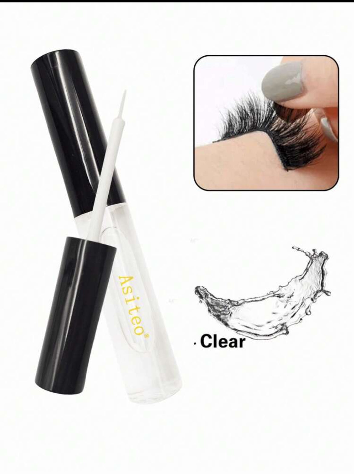 Asiteo 1 pièce 5ML colle à cils maquillage