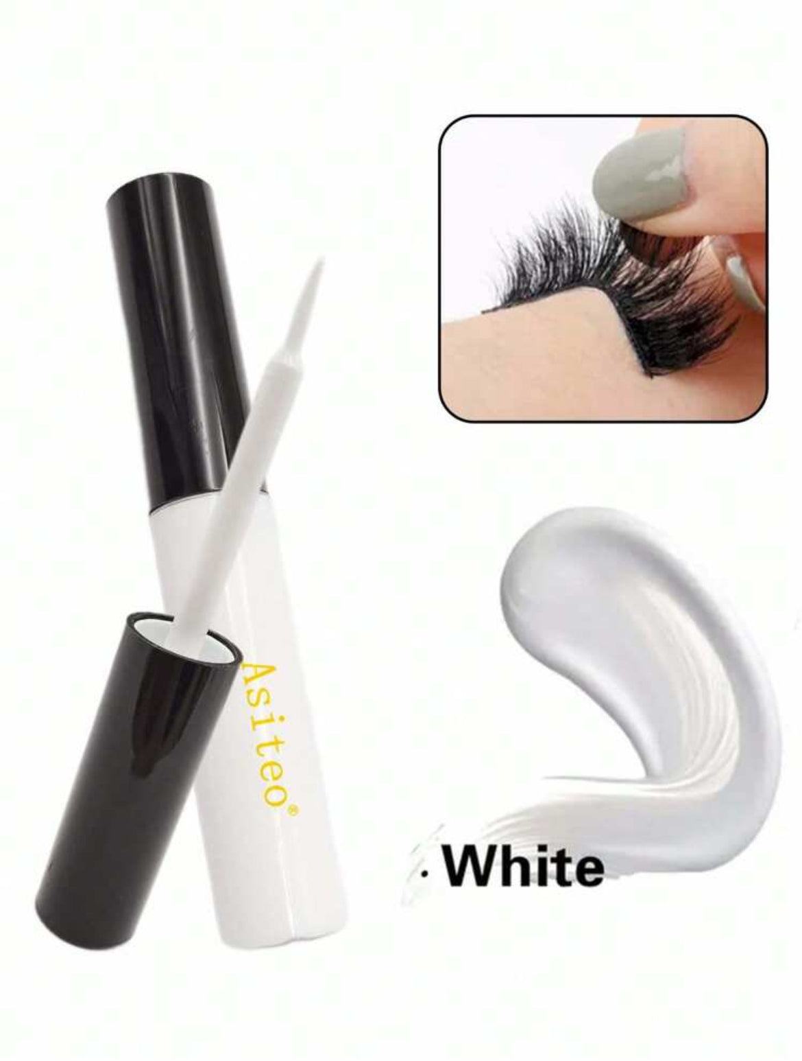 Asiteo 1 pièce 5ML colle à cils maquillage