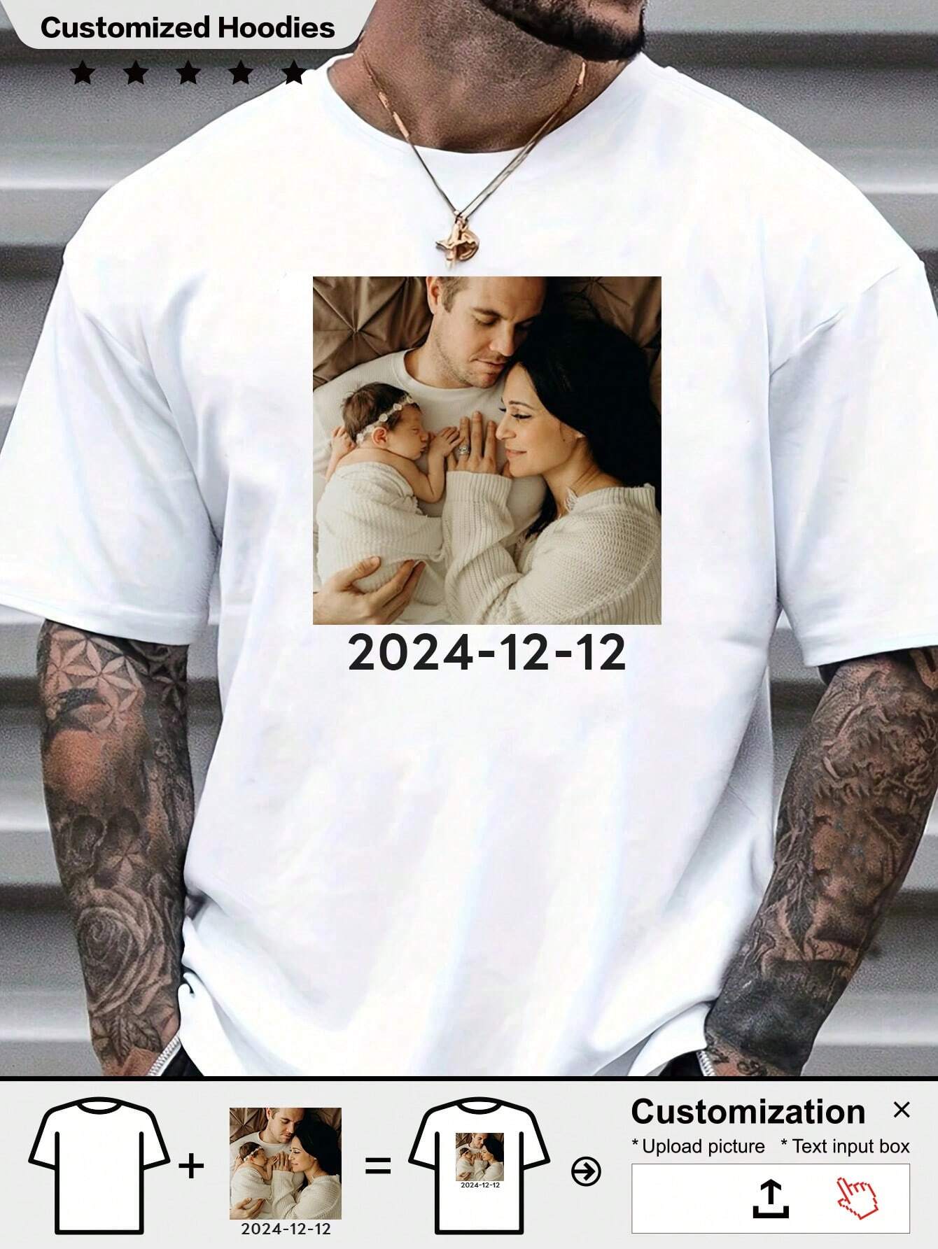 Tee-shirt personnalisable pour hommes