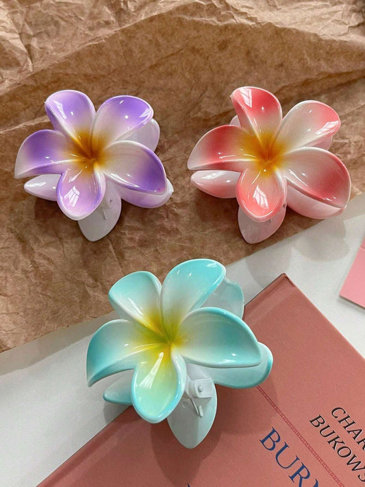 3 pièces de pinces à cheveux en plastique