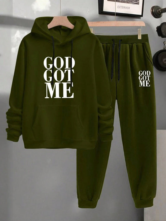 Ensemble sweat-shirt à capuche et pantalon pour hommes