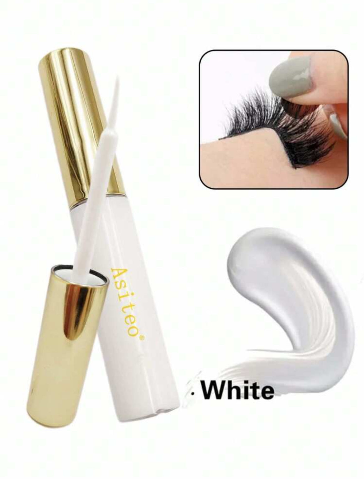 Asiteo 1 pièce 5ML colle à cils maquillage