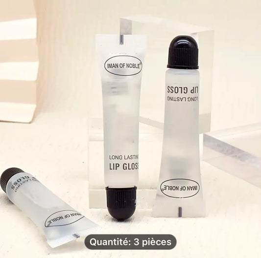 Ensemble de 3 pièces de brillant à lèvres nourrissant et longue durée