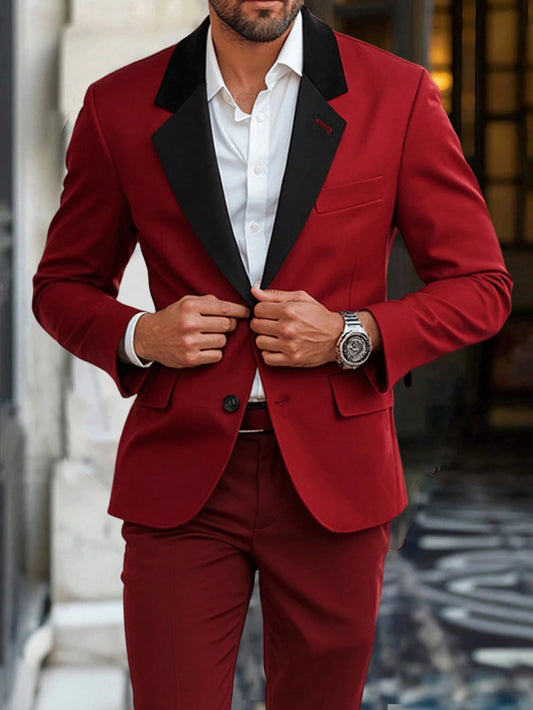 Manfinity Mode Ensemble de costume 2 pièces pour homme