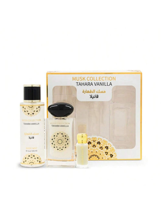 Gulf Orchid Tahara Vanilla Musk Tahara 60ML+250ML+12ML  Coffret cadeau