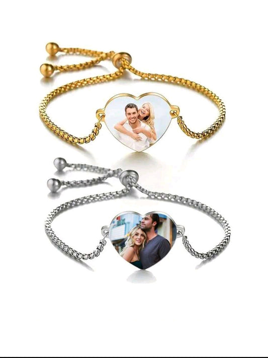 1 pièce de bracelet en acier inoxydable personnalisable