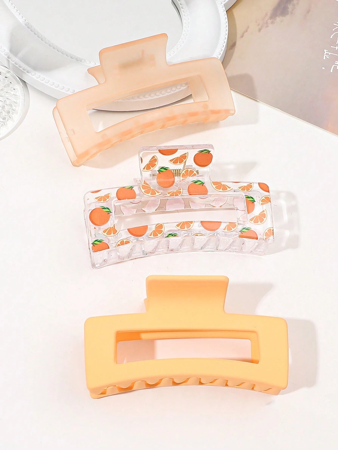 3 pcs de pinces à cheveux