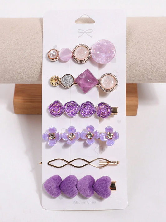 6 pièces Barrettes à cheveux pour femmes