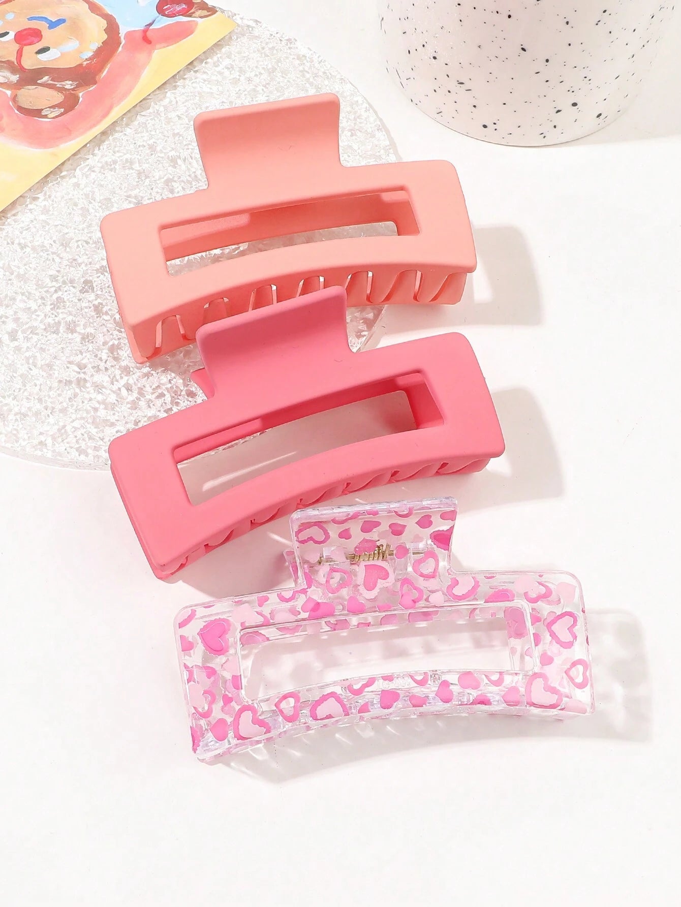 3 pcs de pinces à cheveux